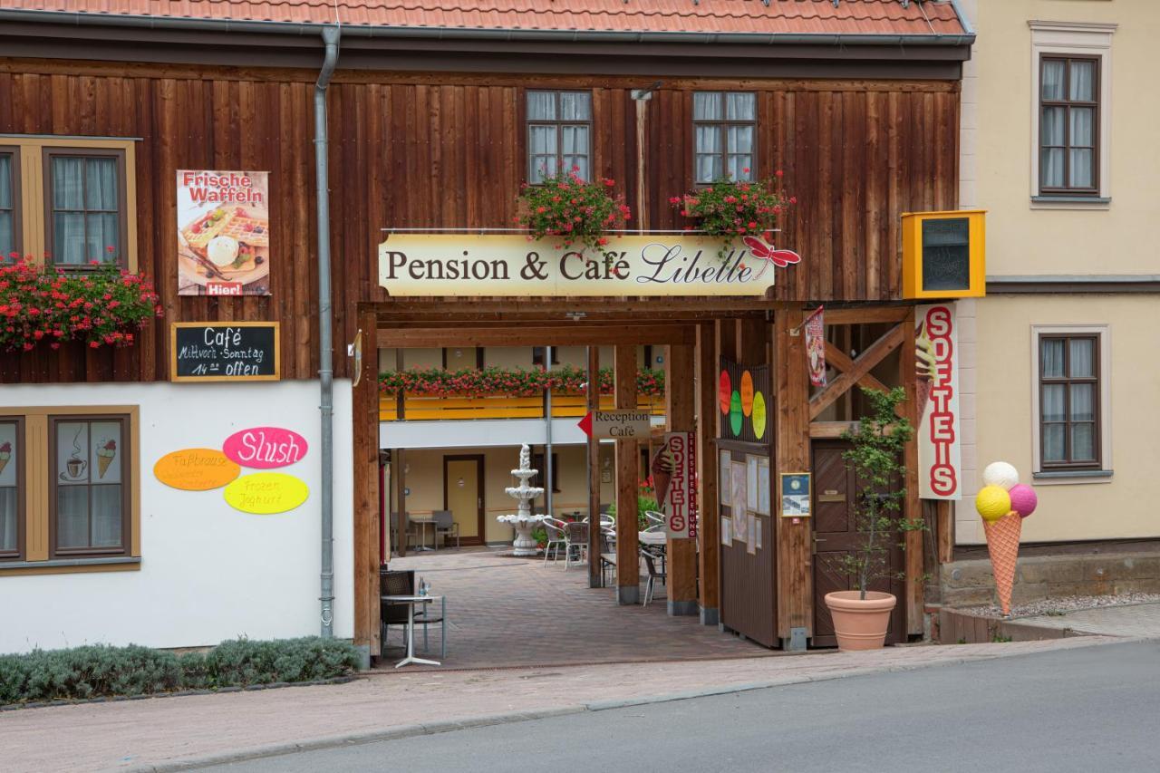 Pension-Café-Libelle Elxleben bei Arnstadt Eksteriør billede